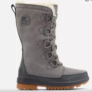 Sorel Charcoal and Black Snow Boots